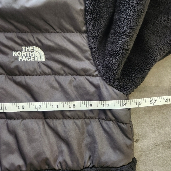 The North Face Black Sherpa Mashup Hoodie Full Zip Jacket Girls Large 14/16 - Picture 12 of 16